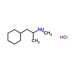 (-)-propylhexedrine hydrochloride结构式