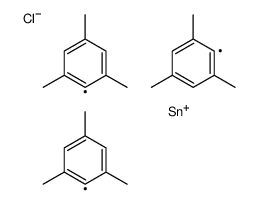 chloro-tris(2,4,6-trimethylphenyl)stannane Structure