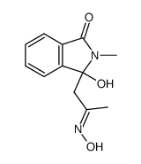 3-Hydroxy-3-{2-[(E)-hydroxyimino]-propyl}-2-methyl-2,3-dihydro-isoindol-1-one Structure