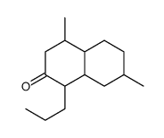 4,7-dimethyl-1-propyl-3,4,4a,5,6,7,8,8a-octahydro-1H-naphthalen-2-one结构式