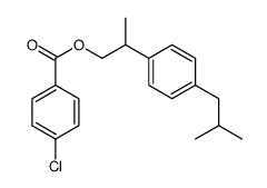 2-[4-(2-methylpropyl)phenyl]propyl 4-chlorobenzoate Structure