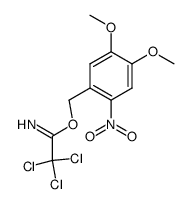 4,5-dimethoxy-2-nitrobenzyl trichloroacetimidate Structure