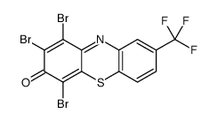 1,2,4-tribromo-8-(trifluoromethyl)phenothiazin-3-one Structure