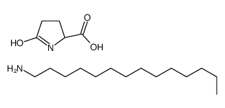 (2S)-5-oxopyrrolidine-2-carboxylic acid,tetradecan-1-amine Structure