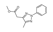 methyl 2-(5-methyl-2-phenyltriazol-4-yl)acetate结构式