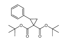 di-tert-butyl 2-phenylcyclopropane-1,1-dicarboxylate结构式