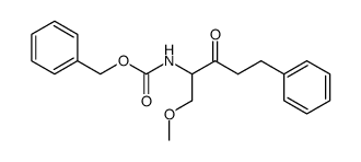 (RS)-2-(carbobenzyloxy)amino-1-methoxy-5-phenyl-3-pentanone Structure