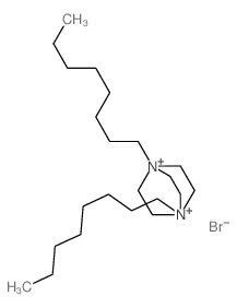 1,4-dioctyl-1,4-diazoniabicyclo[2.2.2]octane结构式