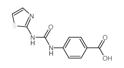 4-(1,3-thiazol-2-ylcarbamoylamino)benzoic acid结构式