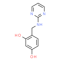 1,3-Benzenediol, 4-[(2-pyrimidinylamino)methyl]- (9CI) Structure