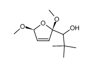 1-(2,5t-dimethoxy-2,5-dihydro-furan-2r-yl)-2,2-dimethyl-propan-1-ol结构式