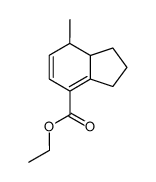 2,3,7,7a-Tetrahydro-7-methyl-1H-indene-4-carboxylic acid ethyl ester结构式