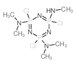 1,3,5,2,4,6-Triazatriphosphorine,2,4,6-trichloro-2,4-bis(dimethylamino)-2,2,4,4,6,6-hexahydro-6-(methylamino)-(6CI,9CI)结构式