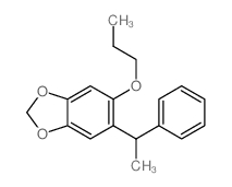 1,3-Benzodioxole,5-(1-phenylethyl)-6-propoxy- structure