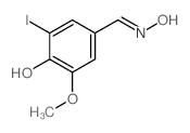 Benzaldehyde, 4-hydroxy-3-iodo-5-methoxy-, oxime structure