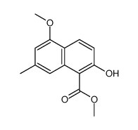 methyl 2-hydroxy-5-methoxy-7-methyl-1-naphthalenecarboxylate structure