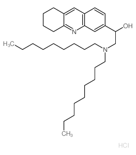 2-(dinonylamino)-1-(5,6,7,8-tetrahydroacridin-3-yl)ethanol结构式