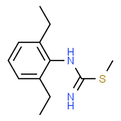 Carbamimidothioic acid, (2,6-diethylphenyl)-, methyl ester (9CI) Structure