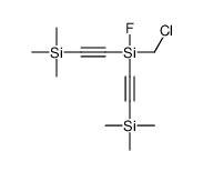 chloromethyl-fluoro-bis(2-trimethylsilylethynyl)silane结构式