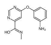 6-(3-aminophenoxy)-N-methylpyrimidine-4-carboxamide结构式