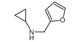 N-(2-呋喃甲基)环丙胺结构式