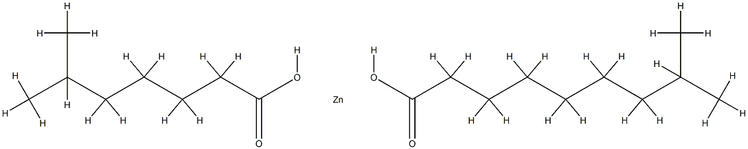 (isodecanoato-O)(isooctanoato-O)zinc structure