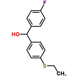 4-(ETHYLTHIO)-4'-FLUOROBENZHYDROL structure