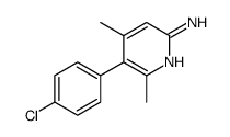 5-(4-chlorophenyl)-4,6-dimethylpyridin-2-amine结构式