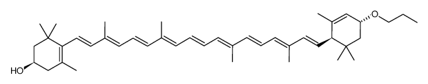 (3R,3'R,6'R)-lutein 3'-propyl ether结构式