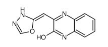 3-(3H-1,3,4-oxadiazol-2-ylidenemethyl)-1H-quinoxalin-2-one Structure