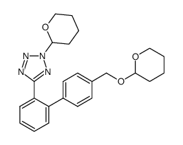 2-(tetrahydro-pyran-2-yl)-5-[4'-(tetrahydro-pyran-2-yloxymethyl)-biphenyl-2-yl]-2H-tetrazole Structure