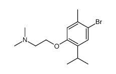 [2-(4-bromo-2-isopropyl-5-methyl-phenoxy)-ethyl]-dimethyl-amine Structure