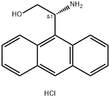 (R)-2-氨基-2-(蒽-9-基)乙醇盐酸盐结构式