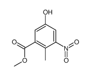 methyl 5-hydroxy-2-methyl-3-nitrobenzoate结构式