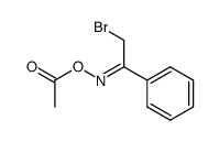 2-bromo-1-phenyl-ethanon-(O-acetyl oxime )结构式