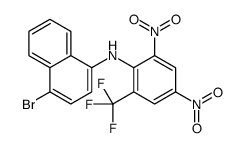 4-bromo-N-[2,4-dinitro-6-(trifluoromethyl)phenyl]naphthalen-1-amine结构式