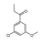 1-(3-chloro-5-methoxyphenyl)propan-1-one结构式