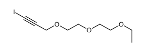 3-[2-(2-ethoxyethoxy)ethoxy]-1-iodoprop-1-yne Structure