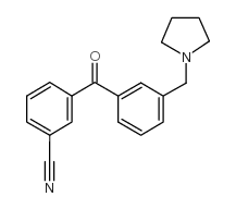 3-CYANO-3'-PYRROLIDINOMETHYL BENZOPHENONE picture