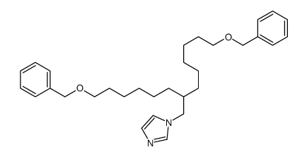 1-[8-phenylmethoxy-2-(6-phenylmethoxyhexyl)octyl]imidazole Structure