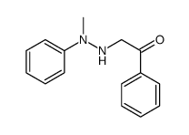 2-(2-methyl-2-phenylhydrazinyl)-1-phenylethanone Structure