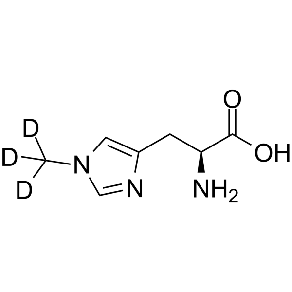 1-Methyl-L-histidine-d3 Structure