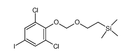 [2-(2,6-dichloro-4-iodo-phenoxymethoxy)-ethyl]-trimethylsilane Structure