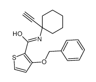 N-(1-ethynylcyclohexyl)-3-phenylmethoxythiophene-2-carboxamide Structure