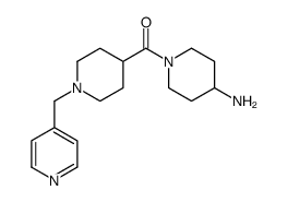 (4-aminopiperidin-1-yl)-[1-(pyridin-4-ylmethyl)piperidin-4-yl]methanone Structure