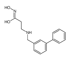 N-hydroxy-3-[(3-phenylphenyl)methylamino]propanamide结构式