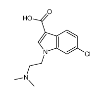 6-chloro-1-[2-(dimethylamino)ethyl]indole-3-carboxylic acid Structure