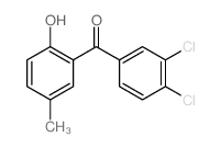 Benzophenone, 3',4'-dichloro-2-hydroxy-5-methyl- (7CI) Structure