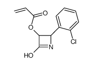 [2-(2-chlorophenyl)-4-oxoazetidin-3-yl] prop-2-enoate结构式