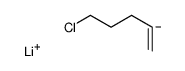 lithium,5-chloropent-1-ene结构式